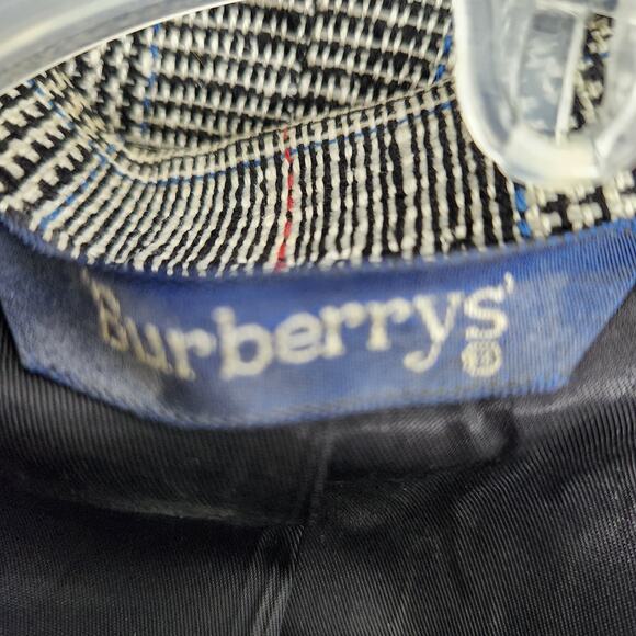 Burberry 100% Silk Plaid Check Blazer Sport Jacket Broken Buttons Glenn Plaid - Picture 11 of 16